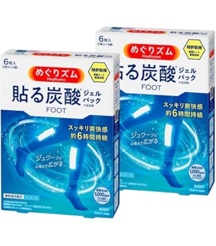 Amazon.co.jp: 炭酸でやわらか足パック ラベンダーミントの香り 6枚入